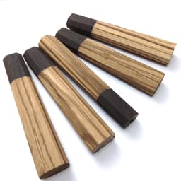 1piece Zebrawood Octagonal Knife Handle for DIY Semi-finished Damascus Knife Handle Material Kitchen Knife Handle Length 116mm