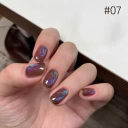 10ML 1-10PCS Winter New Style Hot Selling Black Nails Brown Nails Glass Bead Magnet Cat Eye Nail Polish Nail Set Nail Supplies