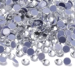QIIY SS3-SS50 Crystal AB Black Glass Rhinestones Hot-fix Flatback Iron On Stones For Wedding Dress Fabric Clothes Decoration