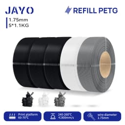 JAYO 5.5KG 3D PETG / High Speed Matte PETG / PLA Classic Printer Filament 1.75mm 3D Printer Filament Neatly Wound PETG for 3D