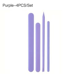 Reusable Silicone Stirring Sticks Set - Non-Stick Bubble Remover Tools, Scraper for Epoxy Resin DIY, Christmas Craft Supplies