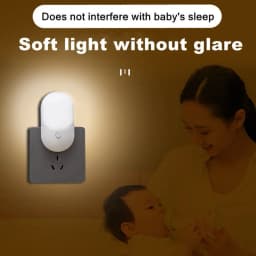 AvvRxx LED Night Light Sensor Lighting Mini EU US Plug Night Light Lamp for Children Room Bedroom Lights Christmas Lighting