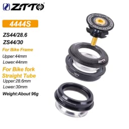 ZTTO MTB Road Bike CNC Headset 1 1/8"-1 1/2" Sealed Bearing 1.5 Tapered 28.6 Straight Tube Bike Fork Internal Steering Bearing