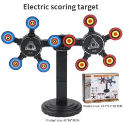 Auto-Reset Electric Target For Nerf Guns Bullets Toys For Beads Blaster Gun Gift Parts High Precision Scoring Practice Target