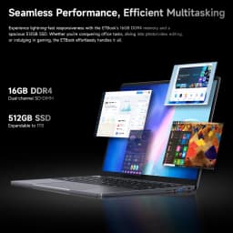 Acer Gadget E10 Intel Core I5-12450H Etbook Laptop 16GB RAM 512Gb SSD 14' 2160X1440 Resolution Computer Wifi6 Office Study Laptops Windows 11