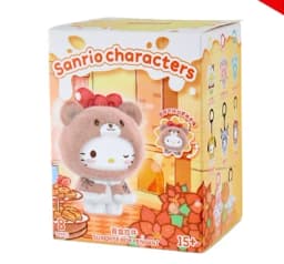 NEW Original Little Cape Series Blind Box Kuromi Kt Flocked Keychain Face Changing Fashion Toy Bag Charm Cute Christmas Gift