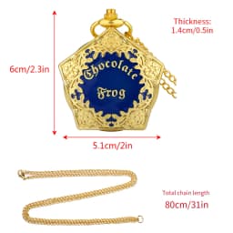 Top Luxury Gold Anything from Trolleys Wizard Magic World Quartz Pocket Watch Cosplay Necklace Pendant Chain Jewelry Male Clock
