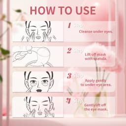 Collagen PDRN Pink Eye Patches Target Dark Circles Puffy Eyes Slip Resistant Under Eye Mask Rejuvenate Eye Area