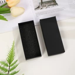 Rectangle Jewelry Black Gift Boxes for Necklace Earrings Bracelets Keychain Accept Dropshipping size 12 * 5 * 2.5cm