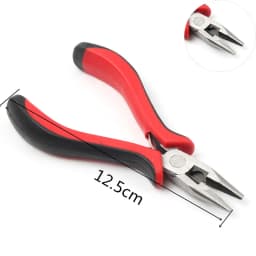 Black Handle Long Nose Mini Pliers Round Flat Long Nose Bent Nose Pliers For Jewellery Making Diy Crafts Necklace Bracelet Tools
