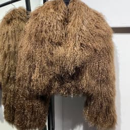 New Brand Women's Real Mongolia Sheep Fur Jacket With Collar Winter Coat Female fur coat