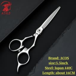 Professional Barber Scissors VG10 Steel 6.2 Inch 3D Carved Handle High-End Salon Hairdressing Sharp And Durable Cutting Tools