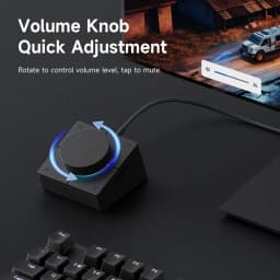Hagibis Knob USB C Hub With Shortcut Buttons Type-C Docking Station Volume Adjustment Desktop Controller 2.5G RJ45 for Macbook