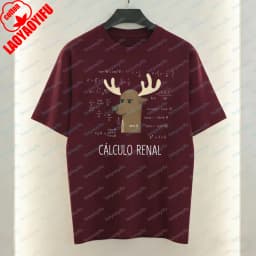Witty Nerdy Math Cotton T-Shirt Clever Spanish Joke Deer Print Casual Tops Funny Vintage Tee Classic Fashion Men's Clothing