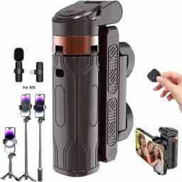 MEUYAG 2026 New Tripod, Phone Stand with Bluetooth Shutter, Wireless Selfie Stick Brackets with Phone Holder for Smartphone Came