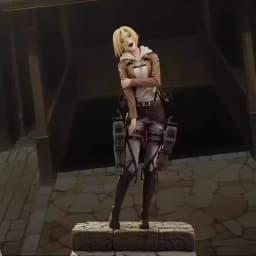 28cm Anime Attack On Titan Annie Leonhart Pvc Action Figures Window Display Toys Desktop Ornament Collectible Peripheral Gifts