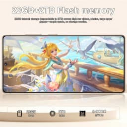 K-Touch Smartphone For C27 Ultra 7.3inch Full Display Cell Phone 7800mAh Battery Mobile Phones 48MP Camera 22GB+2TB Face ID Unlocked 5G Dual SIM Android 15 CellPhones with FM Radio GPS