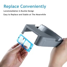 Head-mounted Double Lens Magnifying Glass with 4 Magnifications for Jewelry and Reading