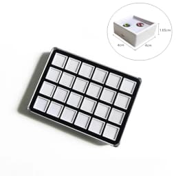 Loose Diamond Gemstone Display Case White Foam Round Gems Holder Jar Insert Gem Stone Pendant Beads Storage Liner Organizer Tray