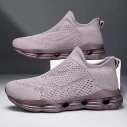 Running Shoes Men Lightweight Mesh Comfortable Flat Casual Walking Shoes Slip-on Unisex Sneakers for Men and Women Big Size