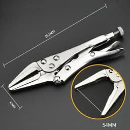 Locking Pliers Set CRV Lock Pliers Curved Jaw Pliers Straight Long Nose C Clamp Locking Clamp Multi-function Welding Tools