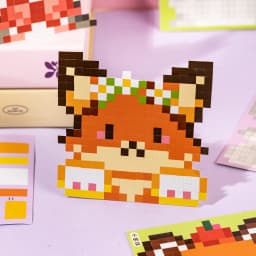 24 Sheets/Bag Cute Animal Themed Pixel Collage Stickers Mini Stress Relief Decals for DIY Scrapbook Guitar Phone Case Notebook