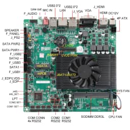 XCY Fanless Industrial Mini PC Intel Core I5-3317U 4x COM DB9 8x USB Support Windows XP/7/8/10 Linux