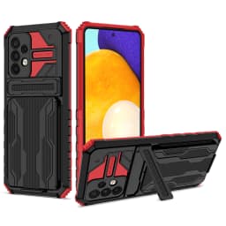 Card Slot Armor Case For Samsung Galaxy S26 S25 Edge S24 S23 S22 S21 S20 FE Plus Ultra A52 A53 A54 A55 A56 Anti Shock Cover Case