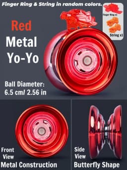 Children's yo-yo toy for beginners made of metal. Halloween and Christmas gift