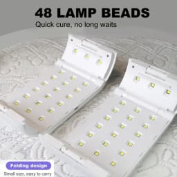 Practical UV Resin Light 96W Duals Sided Quick Cures Lamp with Timer Professional Light Jewelry Making Supplies