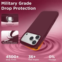 Liquid Silicone Magnetic Case for iPhone 17 Air 16 15 14 13 12 18 Pro Max Plus 17Pro 18Pro for Magsafe Burgundy Red Phone Cover