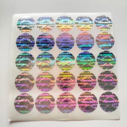 100pcs 15mm Hologram Security Seal GENUINE AUTHENTIC ORIGINAL Label Sticker VOID Left If Tampered Holographic Impossible to Copy