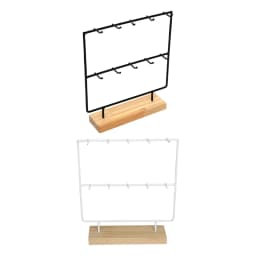 Jewelry Display Rack with 10 Hooks Earrings Organizer Jewelry Organizer for Earring Cards Pendants Bracelet Ring Hanging