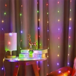 Ramadan Room Decorations 3M 6M LED Curtain Light String Battery Power Fairy Wedding Garland Outdoor Eid Mubarak Decoration