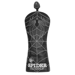 Black PU Leather Embroidery Golf Head Covers Driver Fairway Woods Hybird Blade Large Mallet Putter Cover