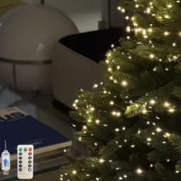 USB Dark Green LED Firecracker Light with 8 Flashing Modes for Decorating Christmas Trees, Ceilings, Bedrooms, windows