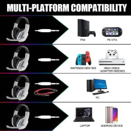 Gaming Headset 3.5mm Wired Over-Head Gamer Headphone With Microphone Volume Control Gamer Earphone Headset For Xbox PS4 PC