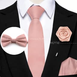 Hot Sale Burgundy Pink Necktie Set Include Polyester Bowtie Cufflink Floral Brooch For Groom Suit Wedding Cravat Shirt Accessory