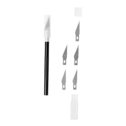 Metal Scalpel Knife Tools Non-Slip Knife Blades Engraving Knife Mobile Phone Film Paper Cut Carving Tools