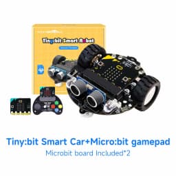 Yahboom Smart Robot Car Kit for BBC Micro:bit STEM Science Kits Coding Robots Microbit Car Handle Support MakeCode Programming