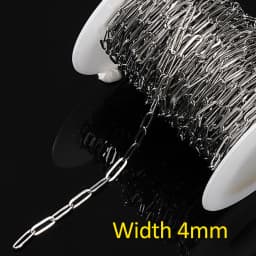1meter Stainless Steel Chains for Jewelry Making DIY Rolo Cable Link Chain Necklace Bracelet Handmade Accessories Wholesale