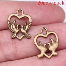 Bulk Charms For Jewelry Making Kit Pendant Diy Jewelry Accessories Hollow Dove Of Peace Charms