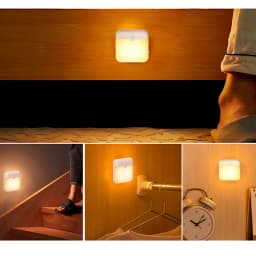Motion Sensor Led Light Usb Charging Square Lamp for Bedroom Kitchen Stair Hallway Wardrobe Cupboard Lighting Night Lights