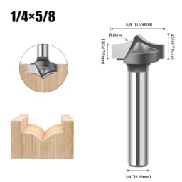 1/4 Inch 1/2 Inch Shank 6mm 12mm Shank Bottom Milling Cutter Slotting Cutter Engraving Machine Bottom Cleaning Router Bit
