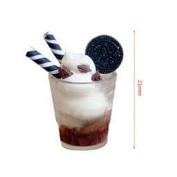 1/2pcs Drink Ice Cream Cups Cocktail Glass Model Pretend Play Mini Food Fit Play House Toy Doll Accessories Dollhouse Miniature
