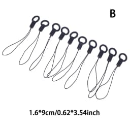10pcs Hand Wrist Lanyard String Short Grip Lanyard Mobile Phone Strap for USB Flash Drive Keychain ID Badge Holder DIY Hang Rope