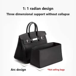 Bag Organizer Insert for Birkin 25 Nylon Storage Platinum Bag Support orderly Storage Neat Inner Modification Bag Accessories
