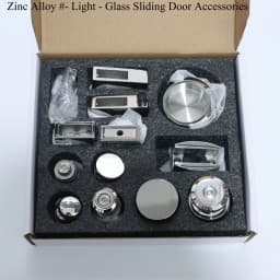 Shower Room Glass Sliding Door Hardware Kit Stainless Steel Sliding Door Pulley Bathroom Accessories