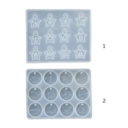 Keychain Pendant Twelve Constellation Silicone Mold For DIY Epoxy Resin Casting Creative Earrings Jewelry Pendants Making Molds
