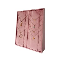 High End Pink Velvet Jewelry Display Props Ring Earrings Holder Necklace Bracelet Tray Organizer Jewelry Store Window Display